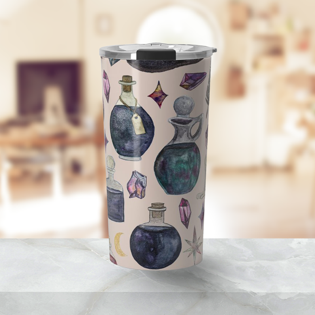 Potions Pattern Travel Mug - Mystic Mug