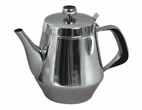 Stainless Steel Gooseneck Tea & Coffee Pot w/ Vented Hinged Lid - Mystic Mug 