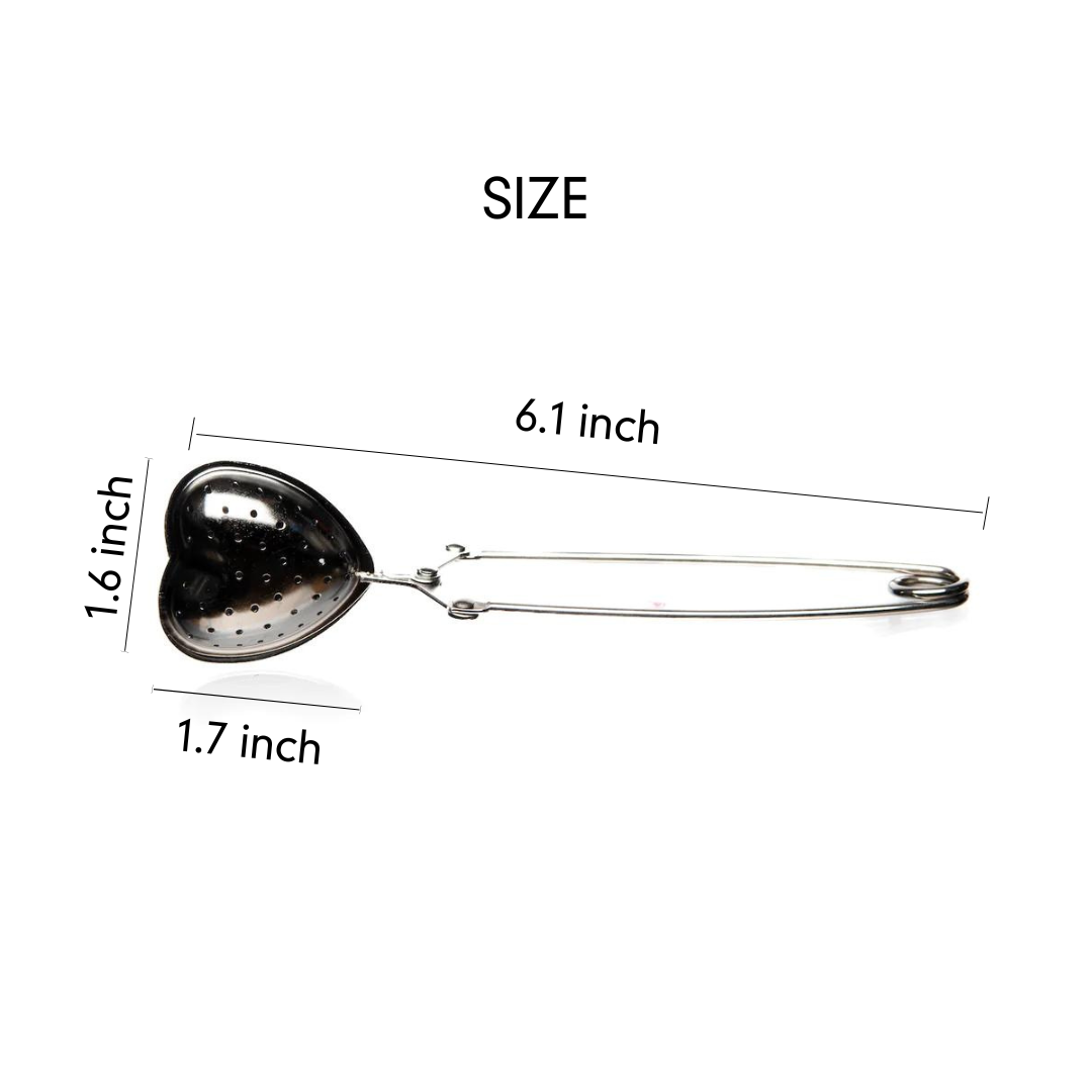 Heart Tea Infuser | Stainless Steel Strainer for Loose-Leaf Tea Rituals - Mystic Mug 
