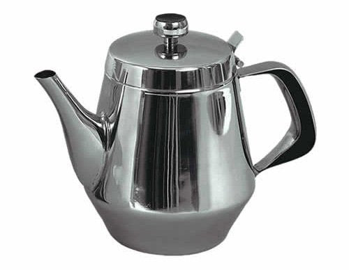 Stainless Steel Gooseneck Tea & Coffee Pot w/ Vented Hinged Lid - Mystic Mug 