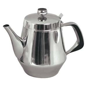 Stainless Steel Gooseneck Tea & Coffee Pot w/ Vented Hinged Lid - Mystic Mug 