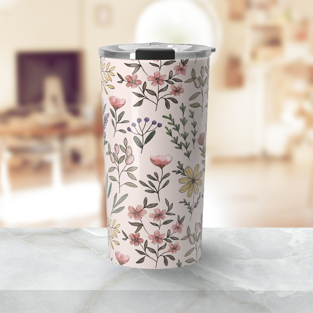 Spring Botanical Travel Mug - Mystic Mug 