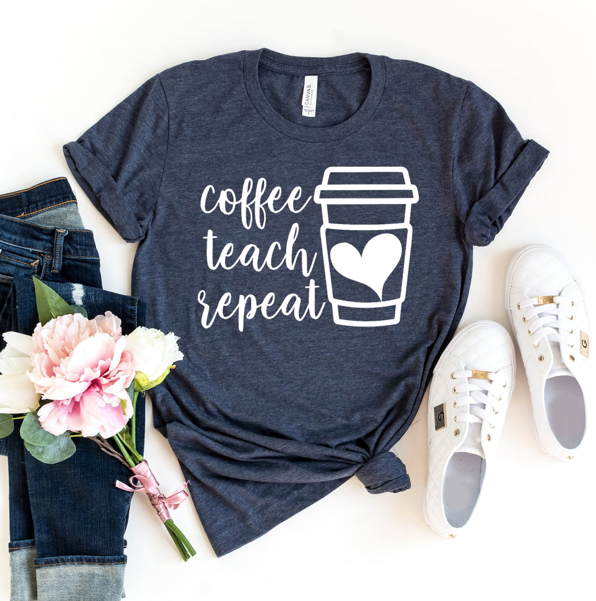 Coffee Teach Repeat T-shirt - Mystic Mug 
