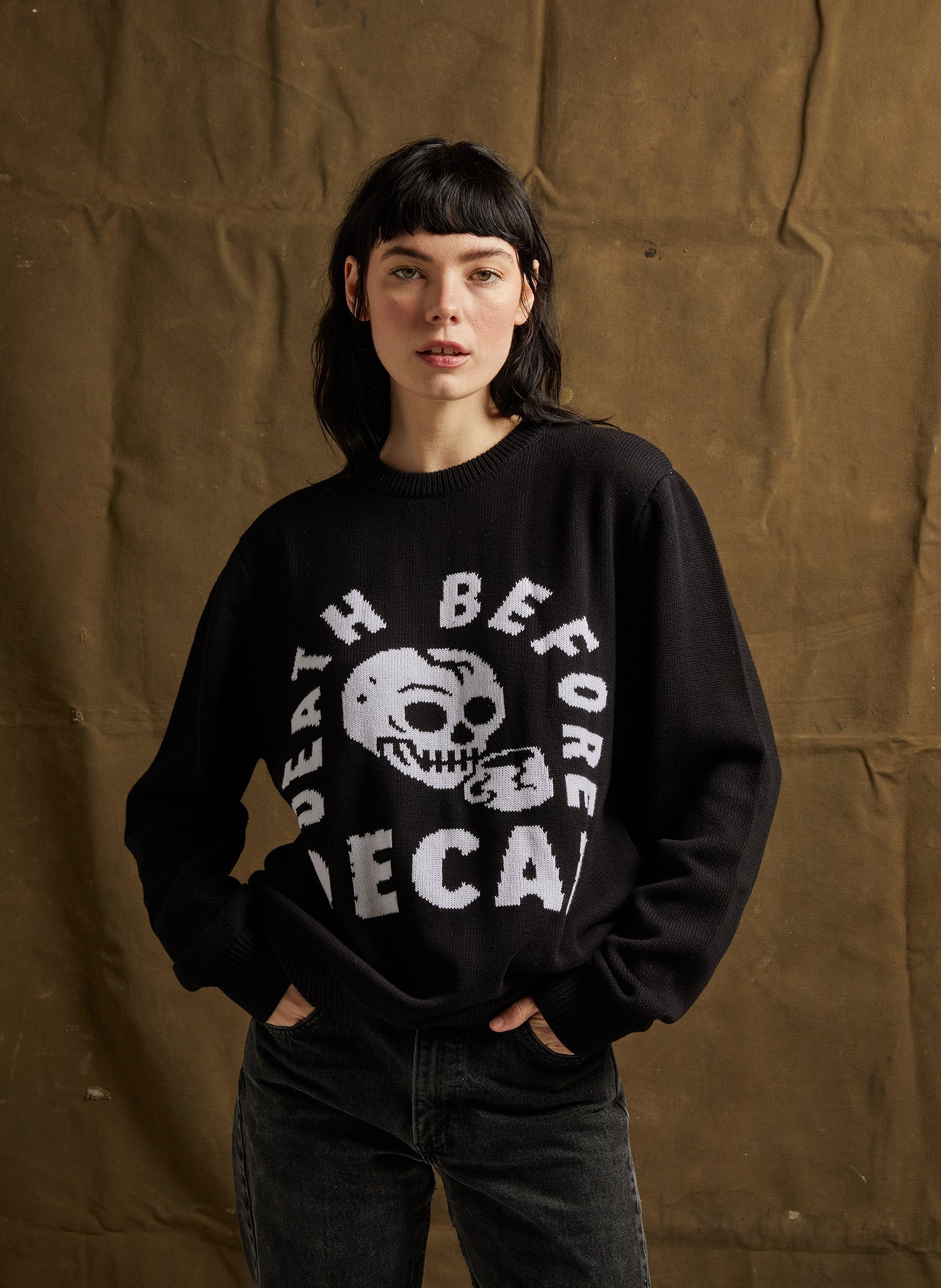 Death Before Decaf Sweater - Mystic Mug 