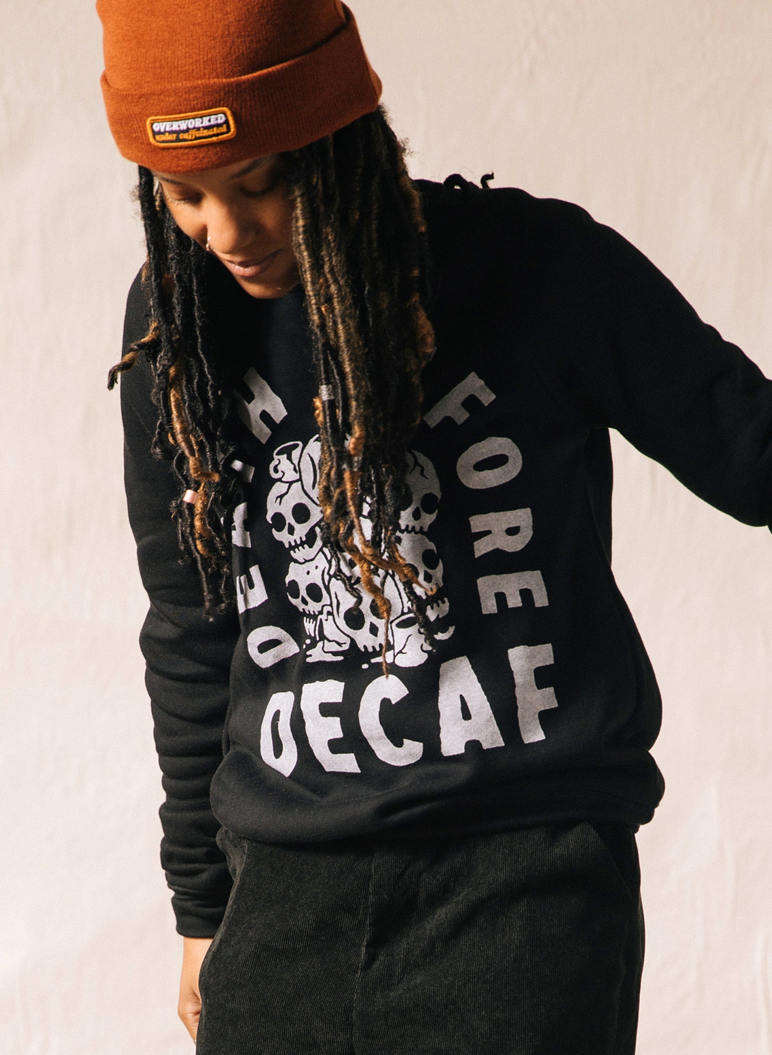 Death Before Decaf Crewneck - Mystic Mug 