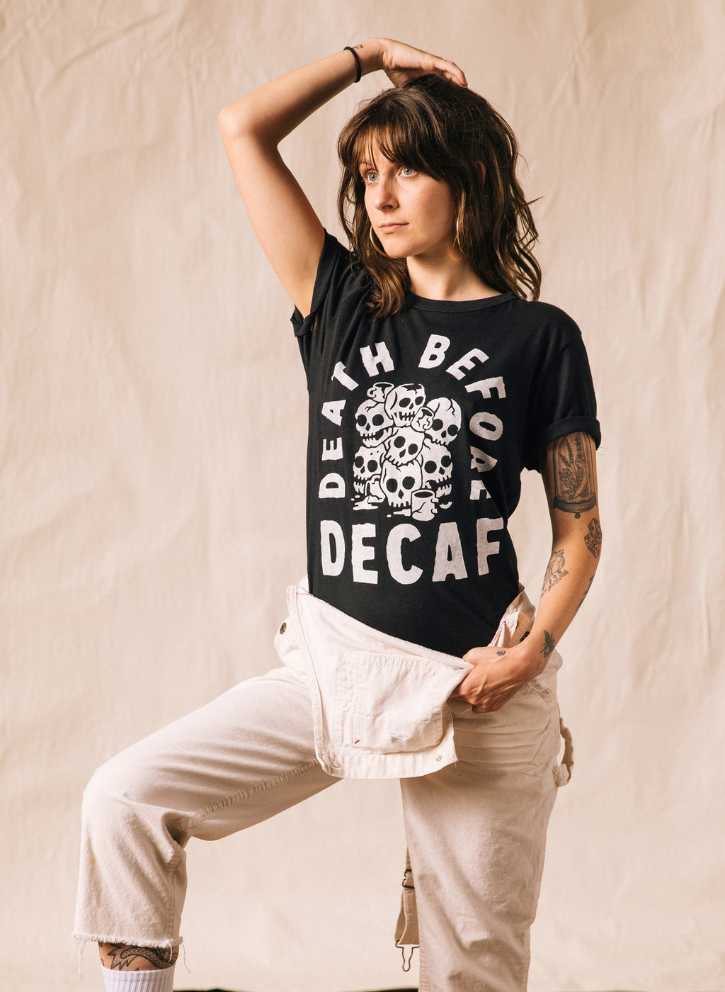 Death Before Decaf Tee - Mystic Mug 