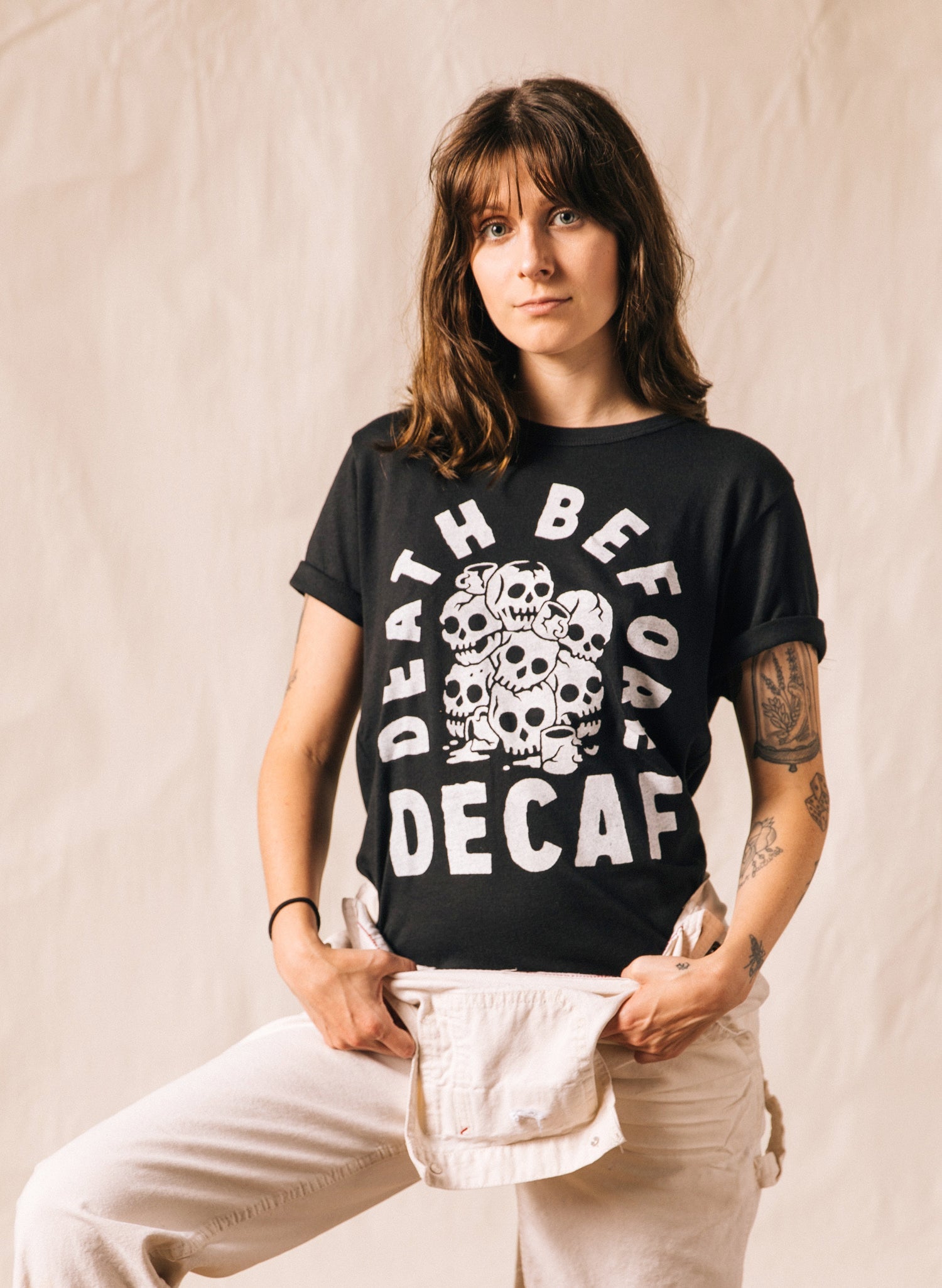 Death Before Decaf Tee - Mystic Mug 