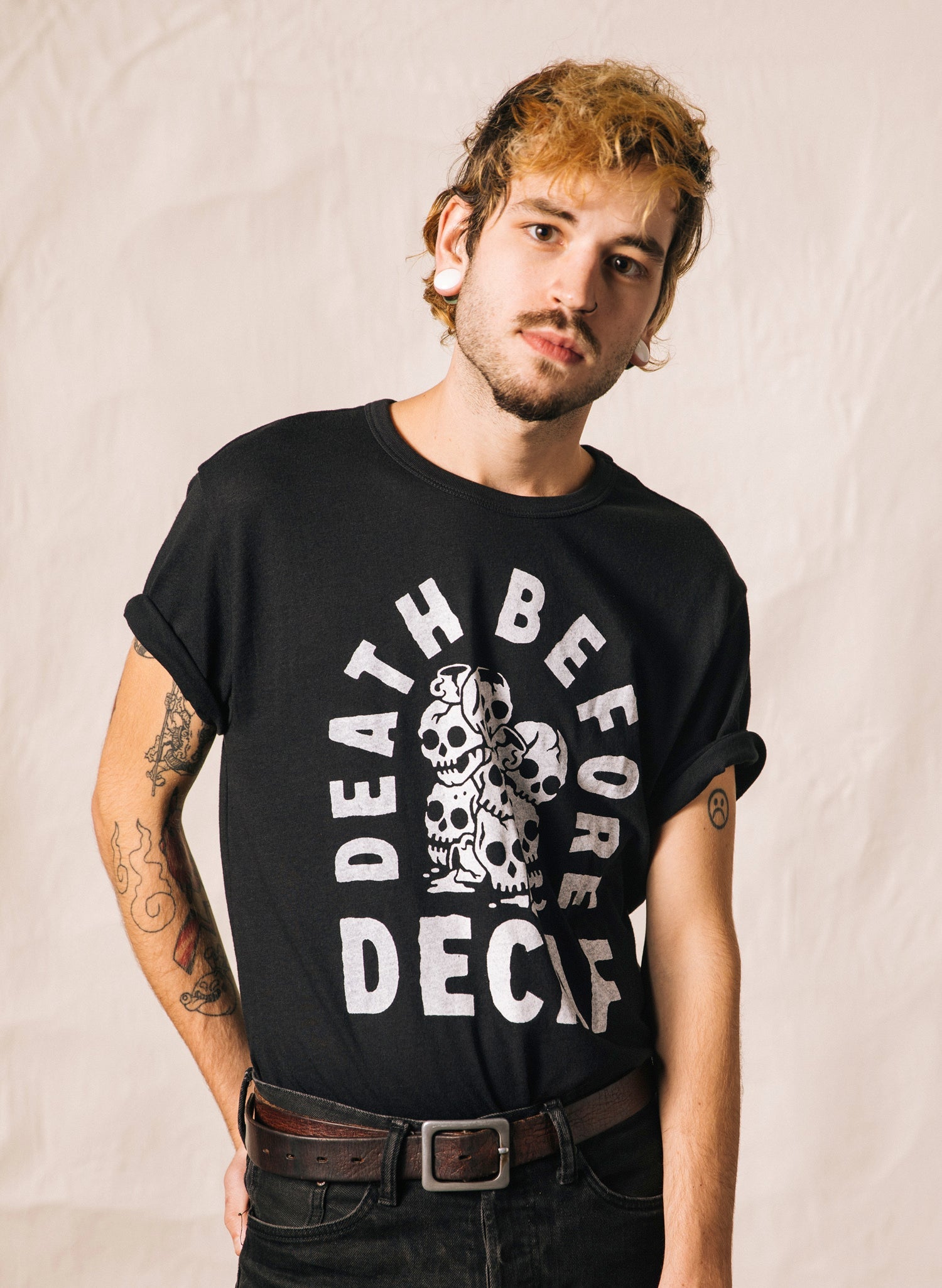 Death Before Decaf Tee - Mystic Mug 