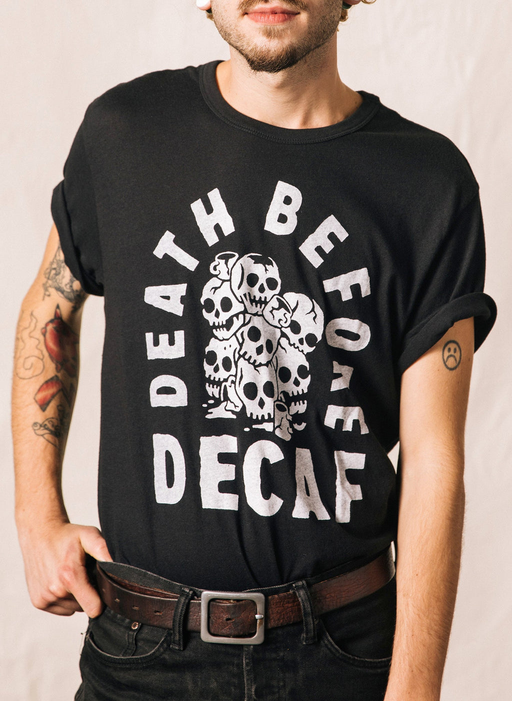 Death Before Decaf Tee - Mystic Mug 