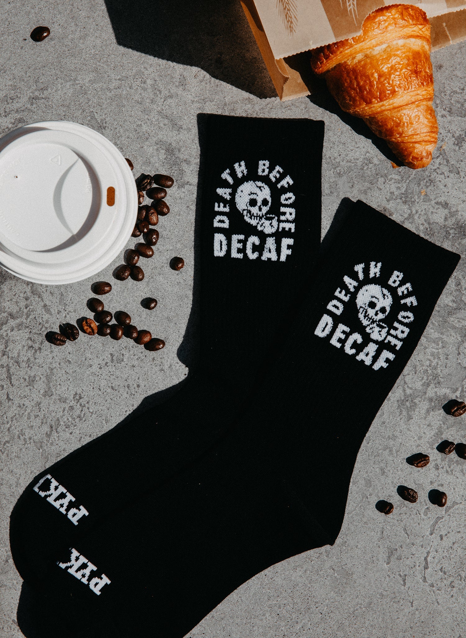 Death Before Decaf Socks - Mystic Mug 