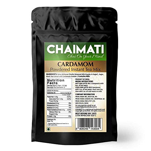 ChaiMati- Cardamom Chai Latte - Powdered Instant Chai Tea Premix, 2 lbs Jar - Mystic Mug 