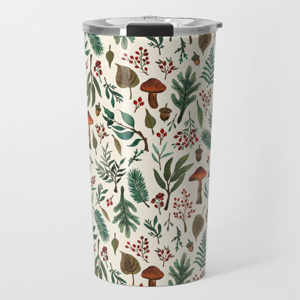 Mushroom Forest Travel Mug - Mystic Mug 