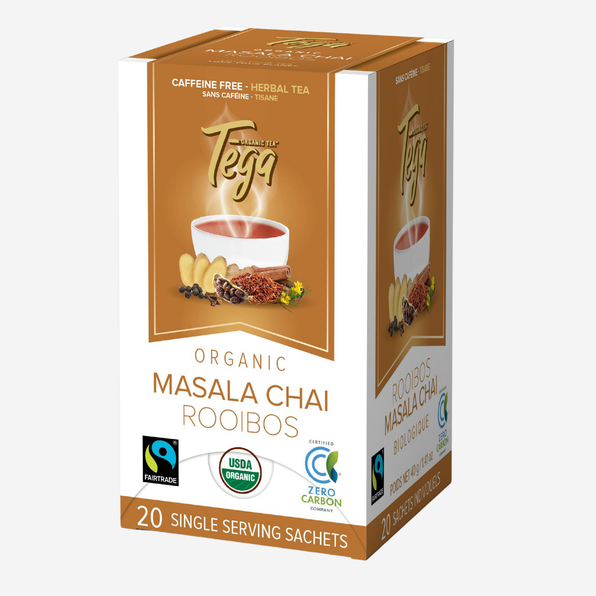 Masala Chai Rooibos Organic Fairtrade 20ct - Mystic Mug 