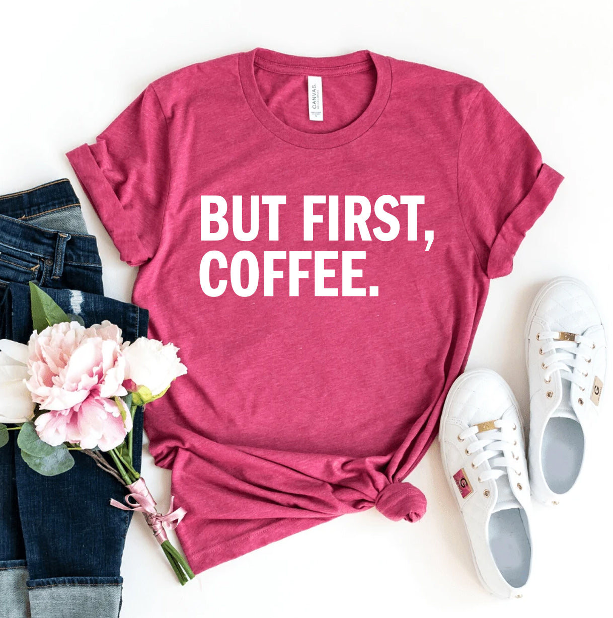 But First Coffee T-shirt - Mystic Mug 