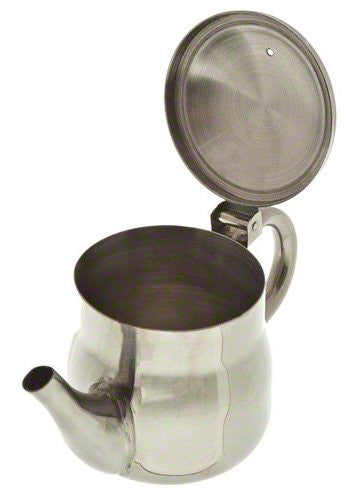 Stainless Steel Gooseneck Tea & Coffee Pot w/ Vented Hinged Lid - Mystic Mug 