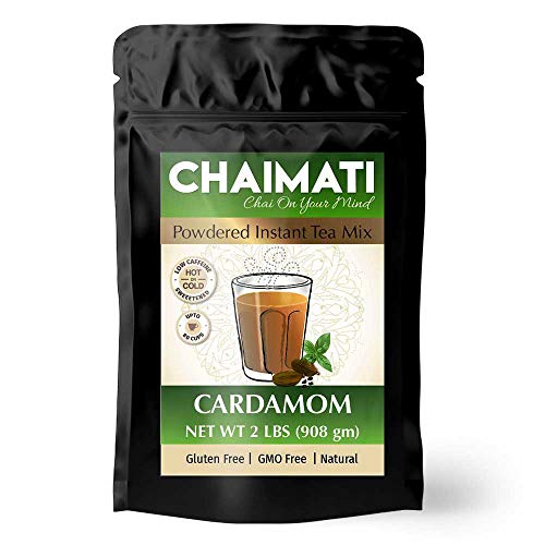 ChaiMati- Cardamom Chai Latte - Powdered Instant Chai Tea Premix, 2 lbs Jar - Mystic Mug 