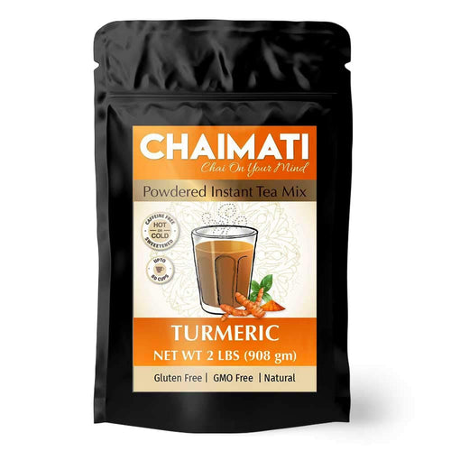 ChaiMati - Turmeric Chai Latte - Powdered Instant Chai Tea Premix, 2 lbs Jar - Mystic Mug 