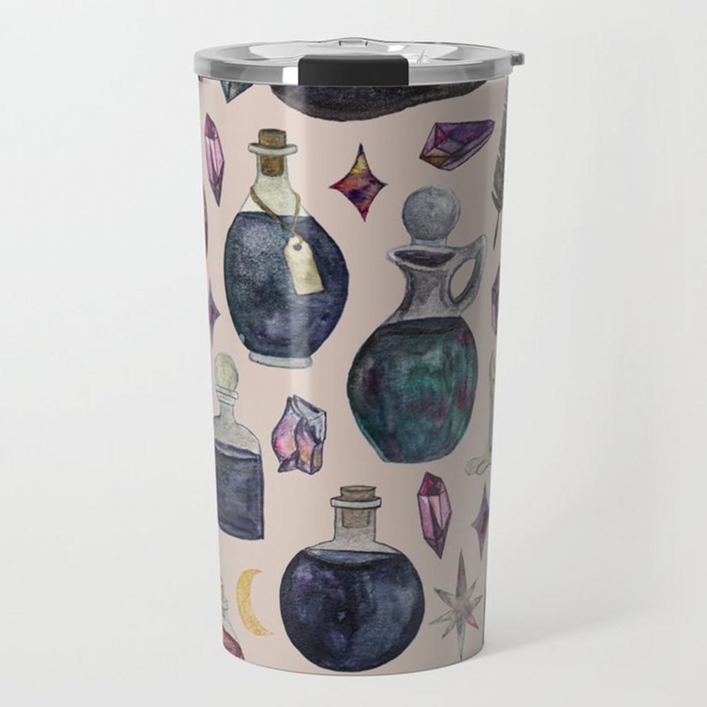 Potions Pattern Travel Mug - Mystic Mug 