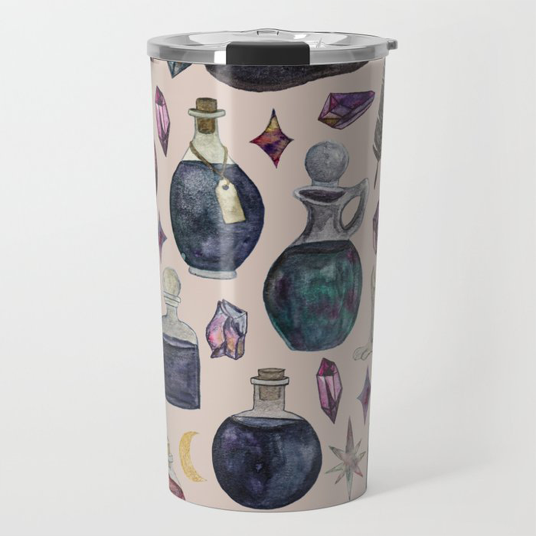Potions Pattern Travel Mug - Mystic Mug 