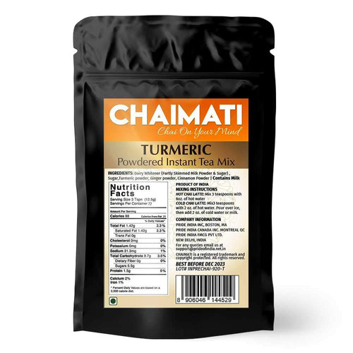 ChaiMati - Turmeric Chai Latte - Powdered Instant Chai Tea Premix, 2 lbs Jar - Mystic Mug 