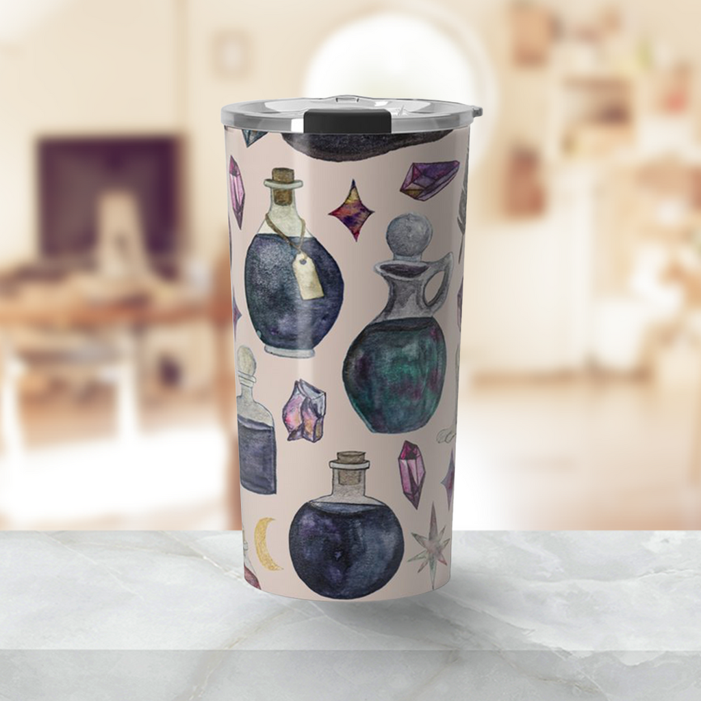Potions Pattern Travel Mug - Mystic Mug 