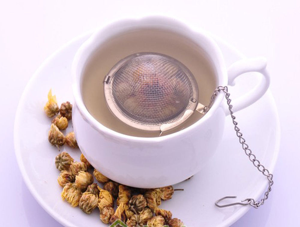 Stainless Steel Tea Ball Mesh Infuser - BUY 1 - GET 1 FREE (2 inch Diameter) - Mystic Mug 