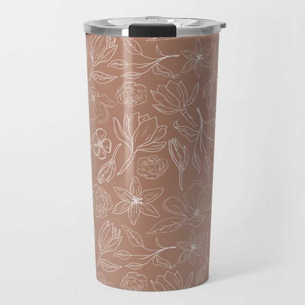 Copper Magnolia Travel Mug - Mystic Mug 