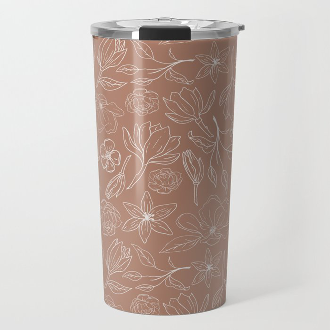 Copper Magnolia Travel Mug - Mystic Mug 