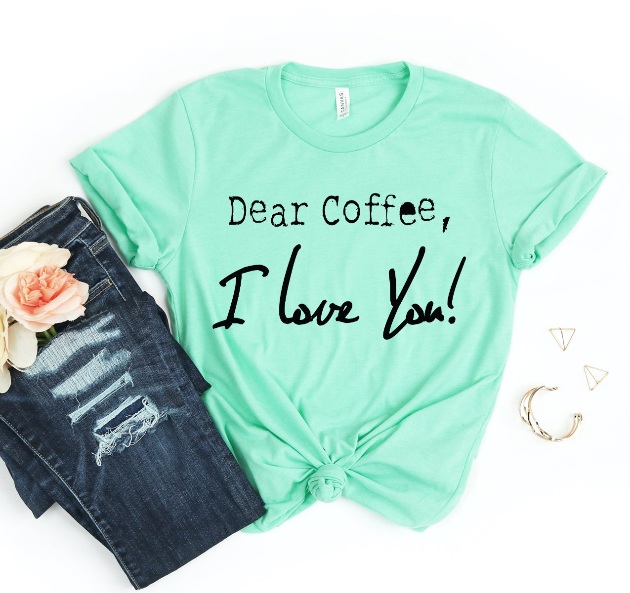 Dear Coffee I Love You T-shirt - Mystic Mug 