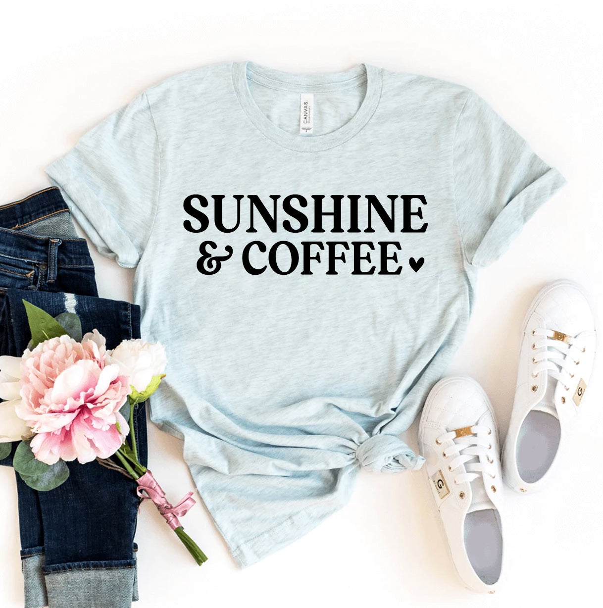 Sunshine & Coffee T-shirt - Mystic Mug 